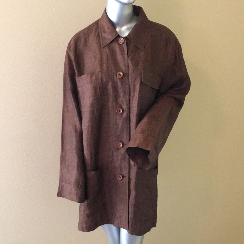 ESCADA Margaretha Ley 100% linen blazer - Picture 1 of 12